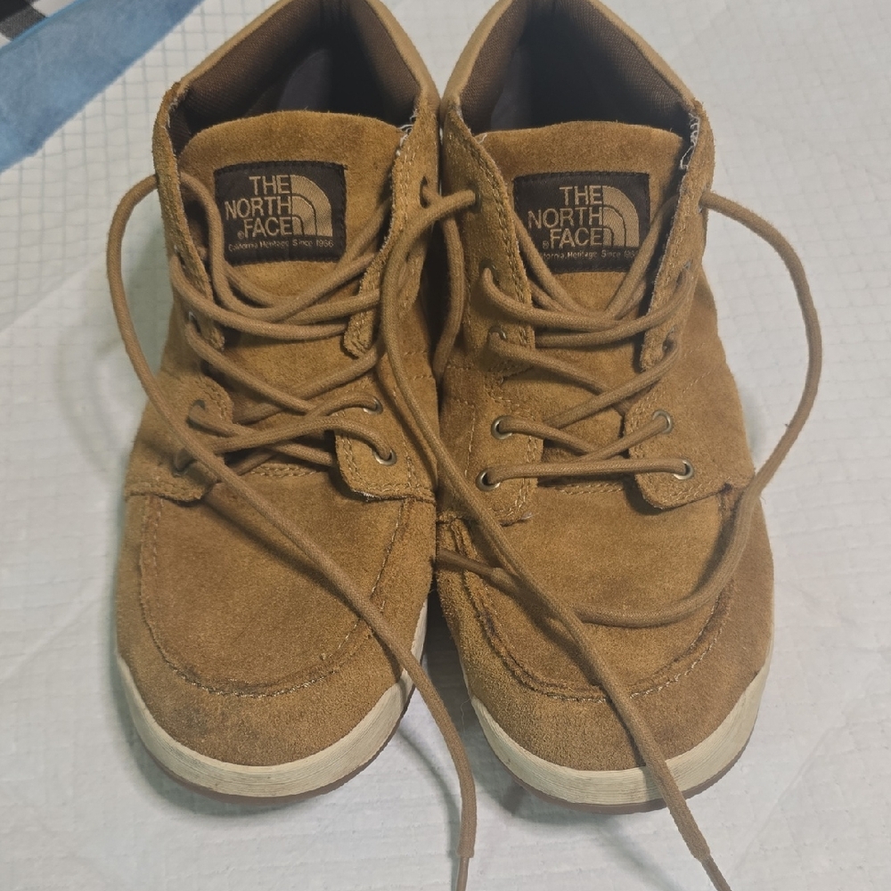 The North Face Tan Suede Sneakers